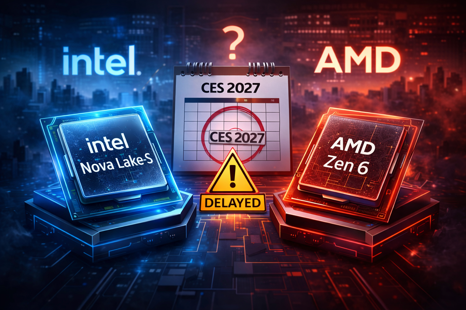 Intel Nova Lake and AMD Zen 6 CPUs Delayed to 2027 — What’s Going On and What Should You Do?